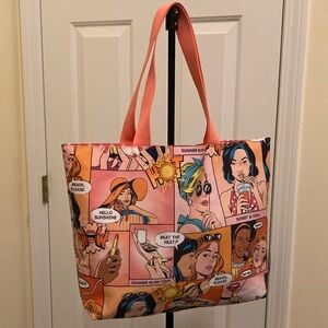 Estee Lauder Vibrant Comic Art Print Tote **Discount Shipping**
